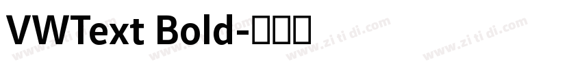 VWText Bold字体转换